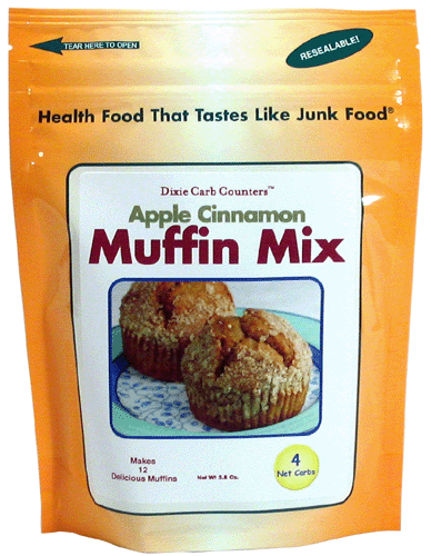 Apple Cinnamon Low Carb Muffin Mix by Dixie Carb Counters