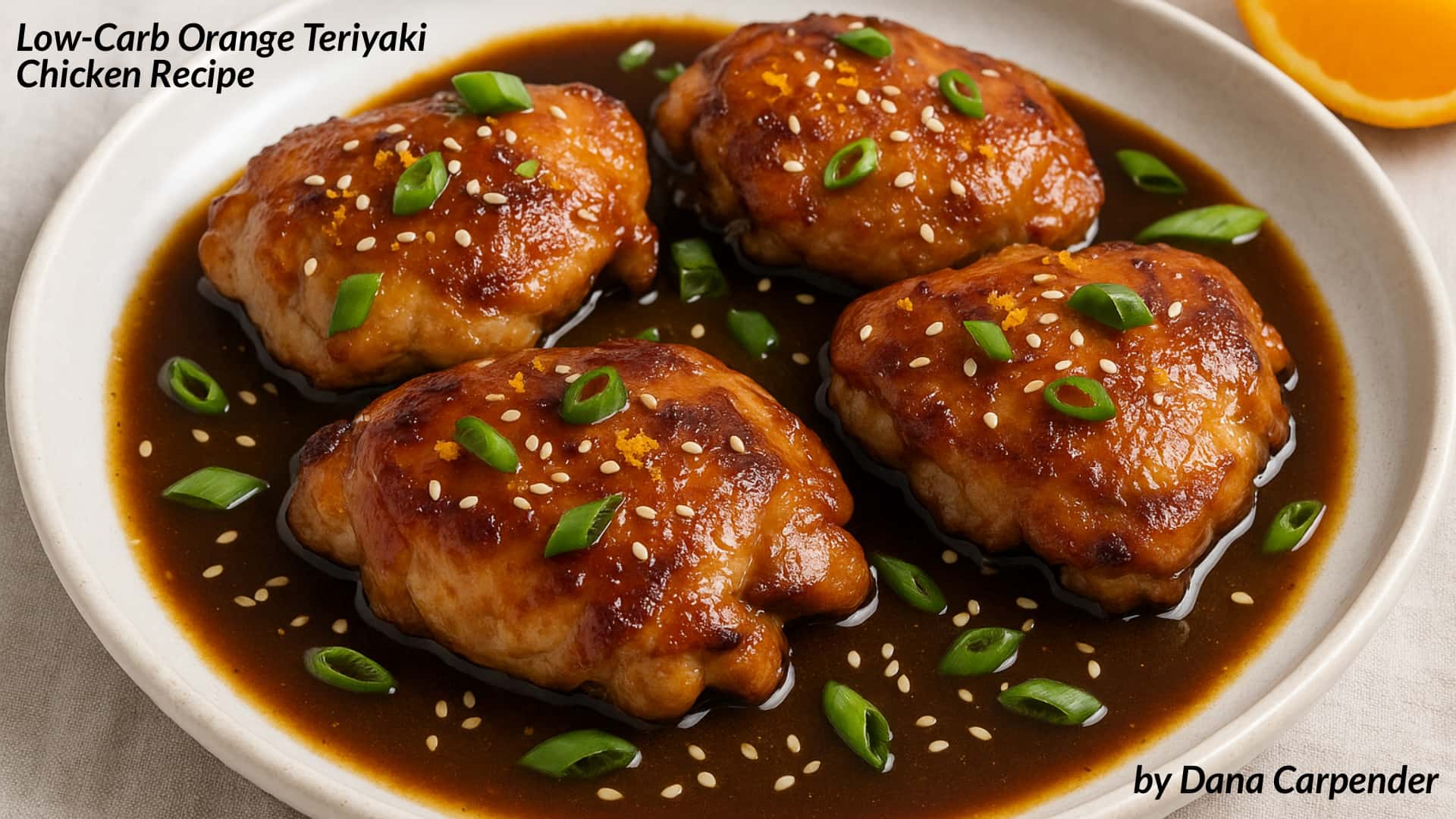 Low-Carb Orange Teriyaki Chicken Recipe - CarbSmart.com